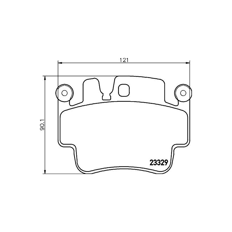 Pastiglie freno asse posteriore - HELLA BRAKE