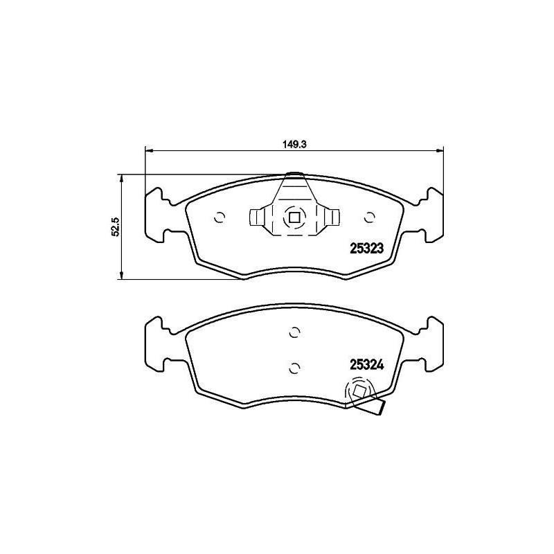 Pastiglie freno asse anteriore - HELLA BRAKE