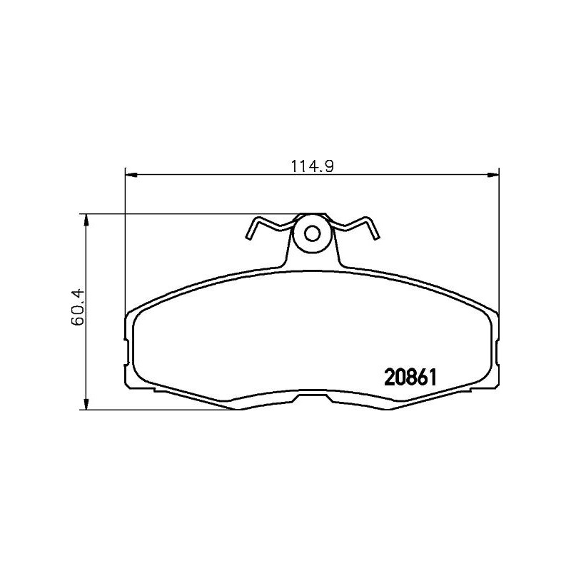 Pastiglie freno asse anteriore - HELLA BRAKE