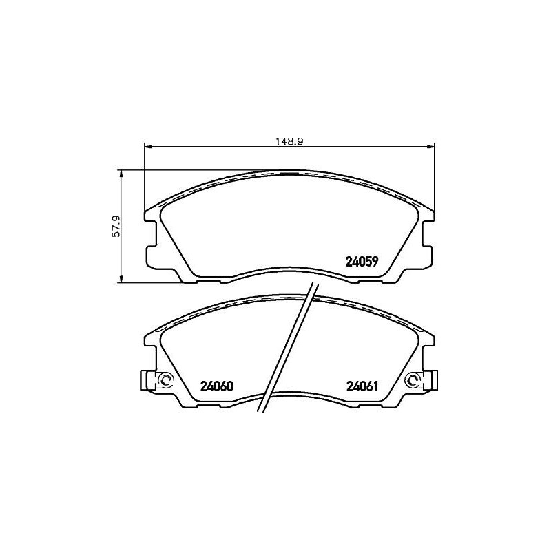 Pastiglie freno asse anteriore - HELLA BRAKE