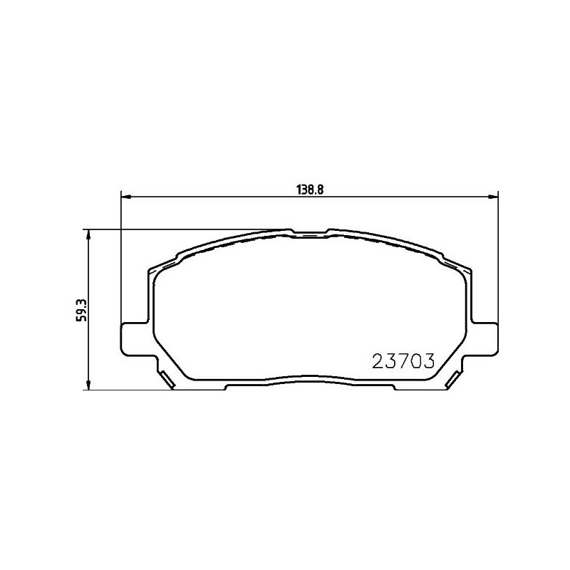Pastiglie freno asse anteriore - HELLA BRAKE