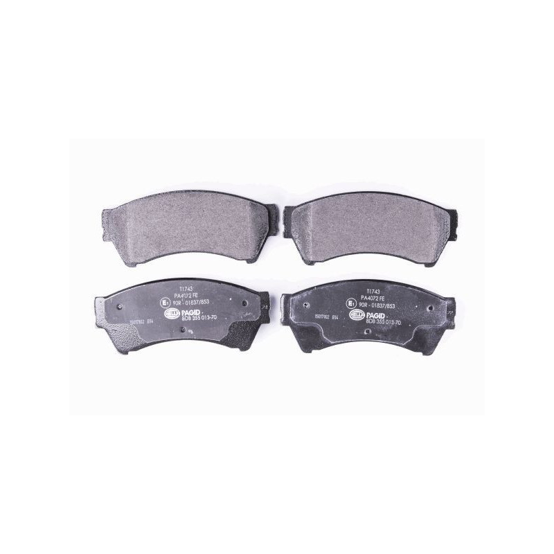 Pastiglie freno asse anteriore - HELLA BRAKE