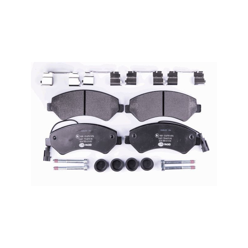 Pastiglie freno asse anteriore - HELLA BRAKE