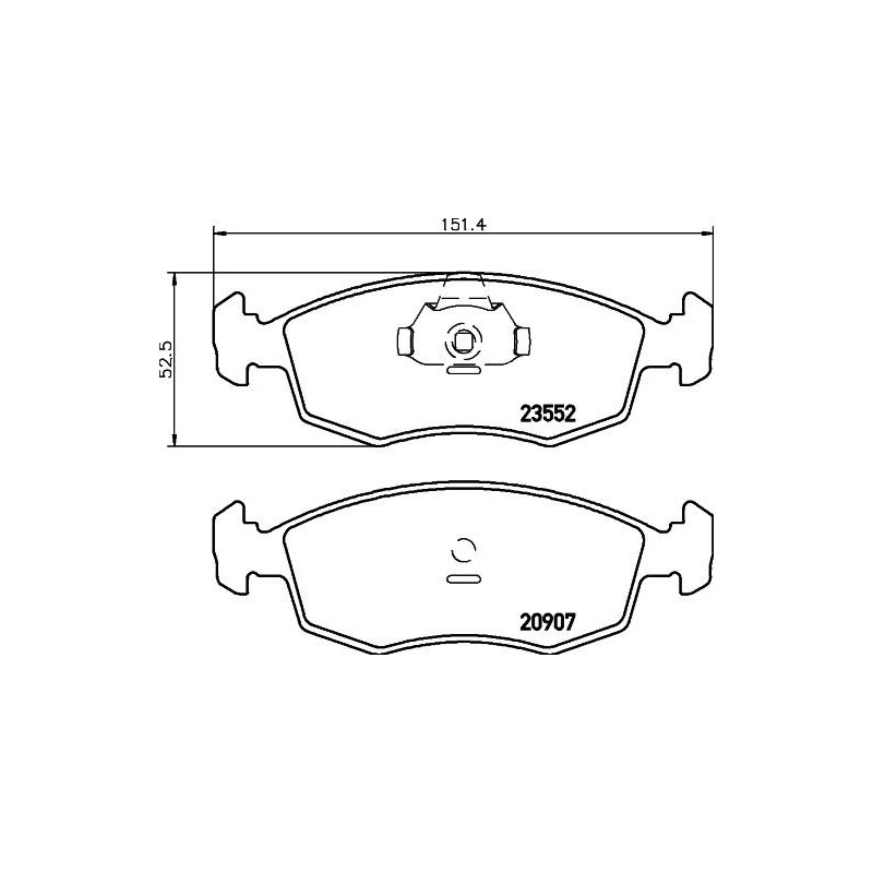 Pastiglie freno asse anteriore - HELLA BRAKE
