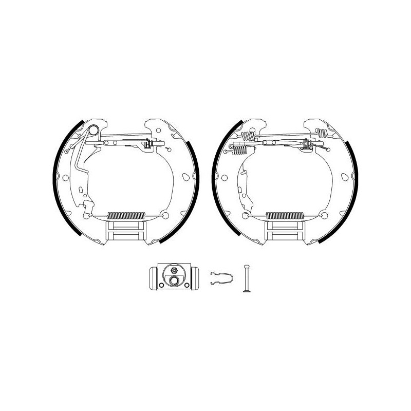 Ganasce freno - HELLA BRAKE