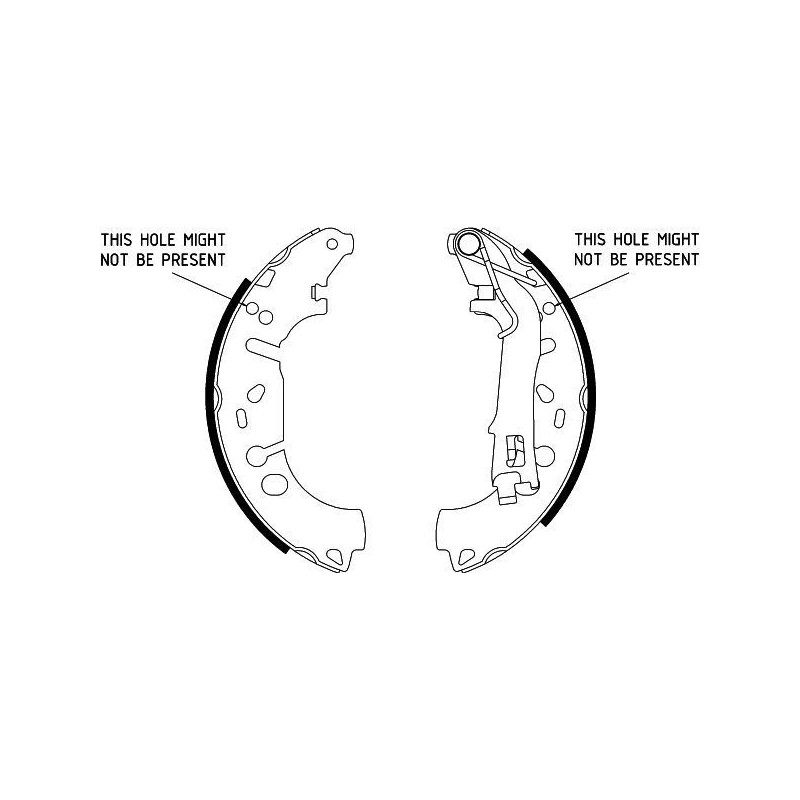 Ganasce freno - HELLA BRAKE