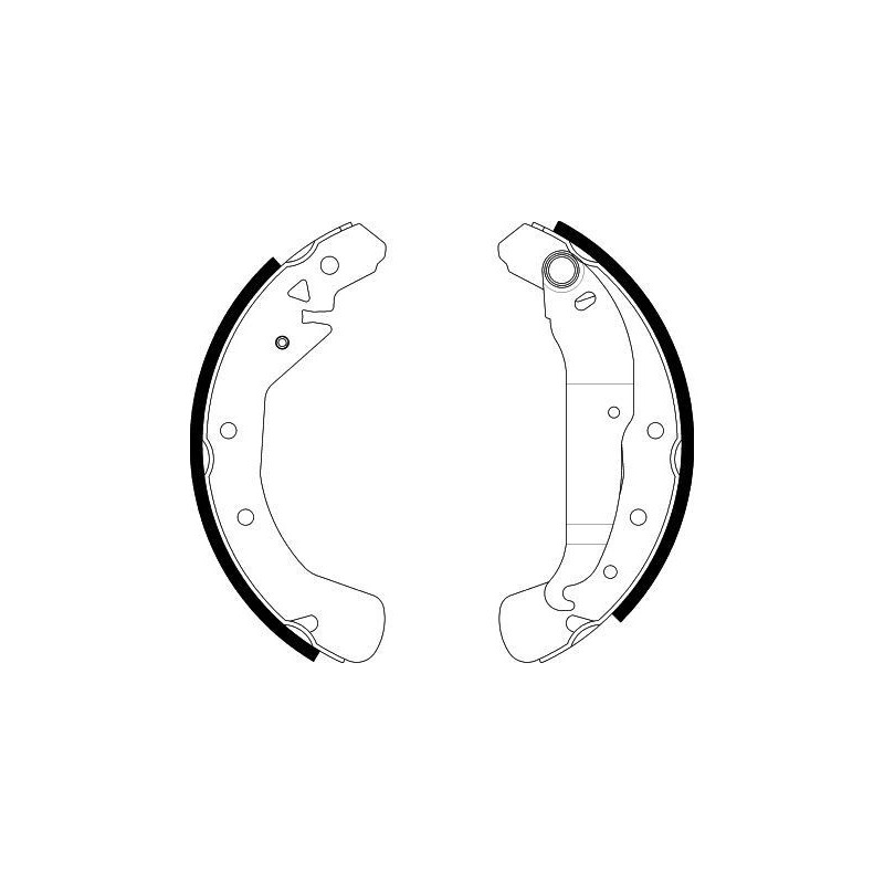 Ganasce freno - HELLA BRAKE