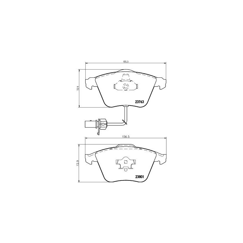 Pastiglie freno asse anteriore - HELLA BRAKE
