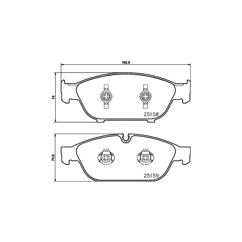 Pastiglie freno asse anteriore - HELLA BRAKE