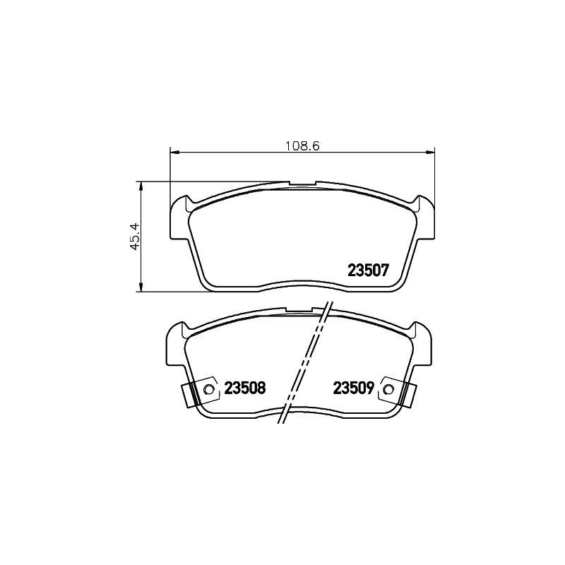 Pastiglie freno asse anteriore - HELLA BRAKE