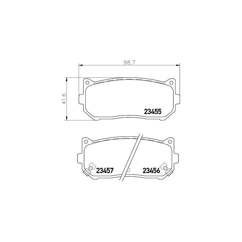 Pastiglie freno asse posteriore - HELLA BRAKE