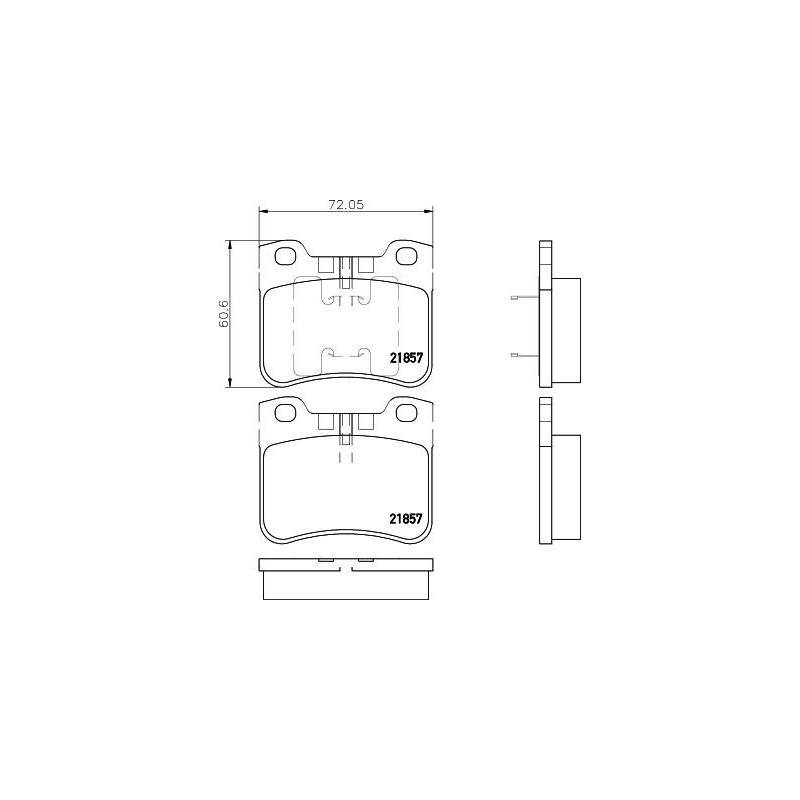 Pastiglie freno asse anteriore - HELLA BRAKE