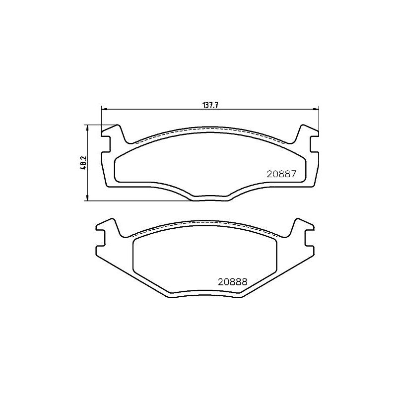 Pastiglie freno asse anteriore - HELLA BRAKE