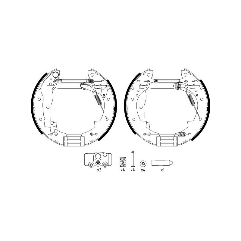 Ganasce freno - HELLA BRAKE