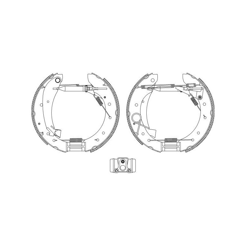 Ganasce freno - HELLA BRAKE