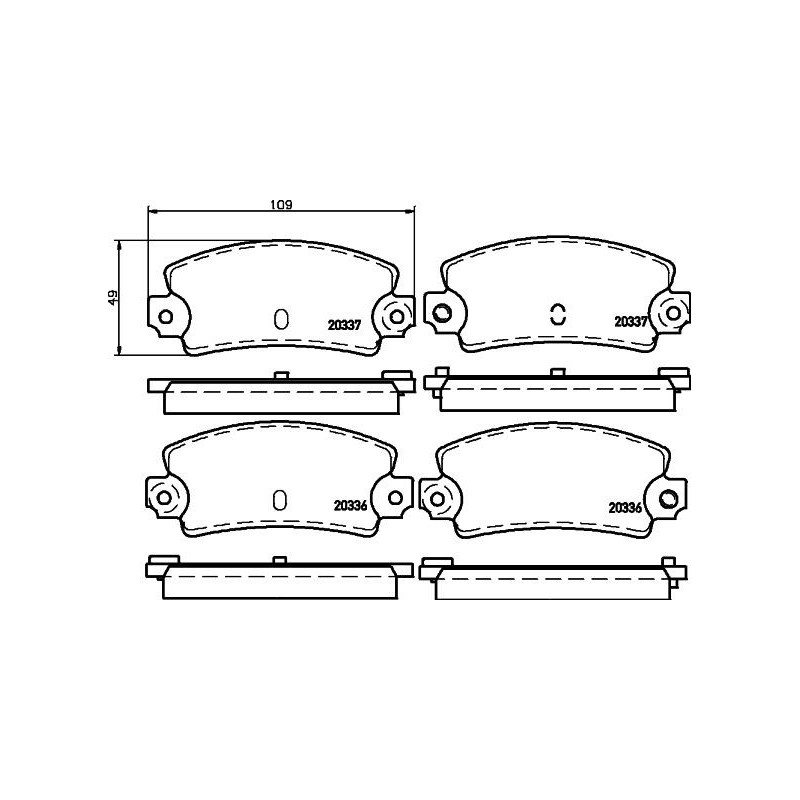 Pastiglie freno asse posteriore - HELLA BRAKE