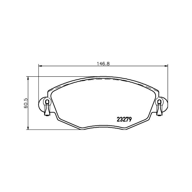 Pastiglie freno asse anteriore - HELLA BRAKE
