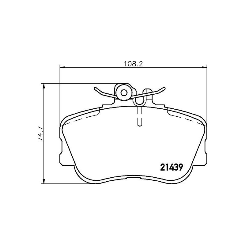 Pastiglie freno asse anteriore - HELLA BRAKE