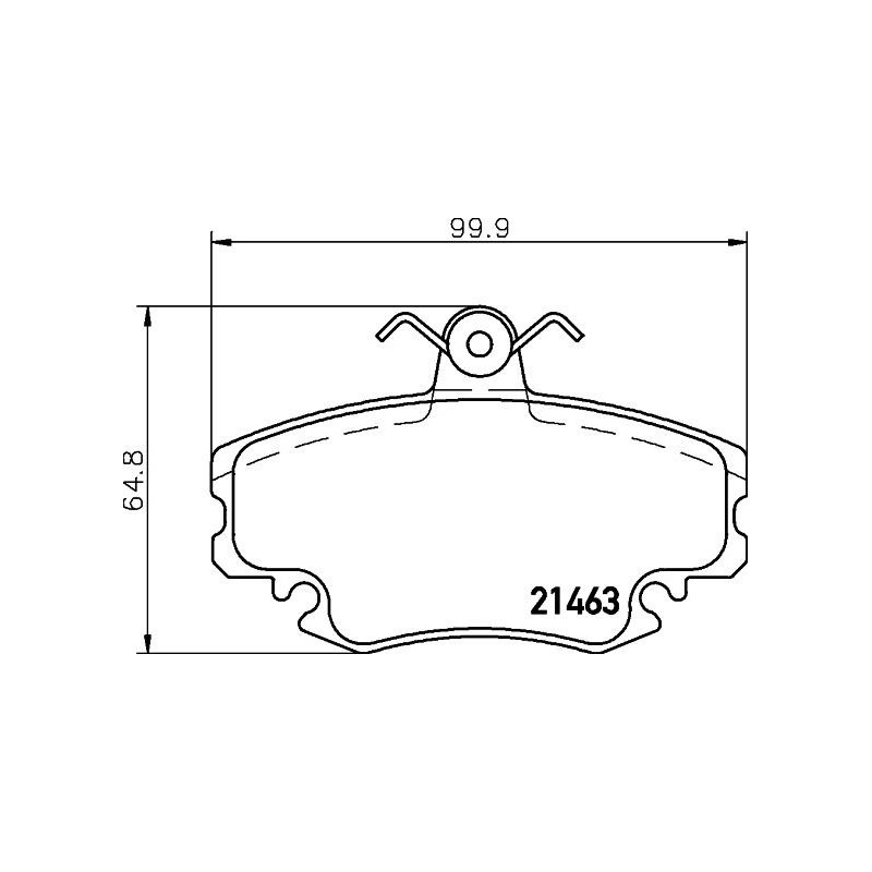 Pastiglie freno asse anteriore - HELLA BRAKE