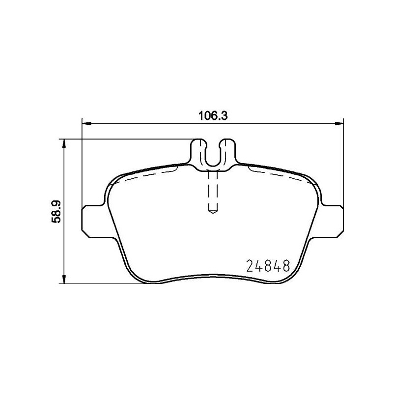 Pastiglie freno asse posteriore - HELLA BRAKE
