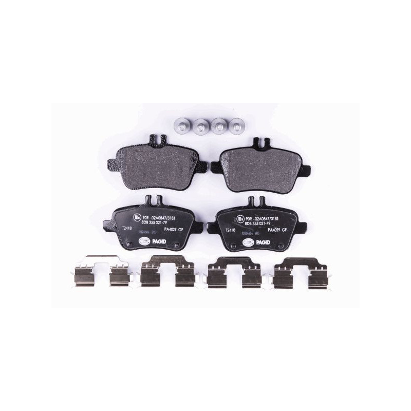 Pastiglie freno asse posteriore - HELLA BRAKE