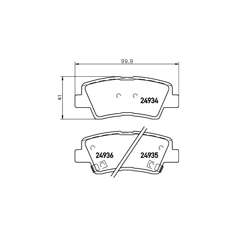 Pastiglie freno asse posteriore - HELLA BRAKE