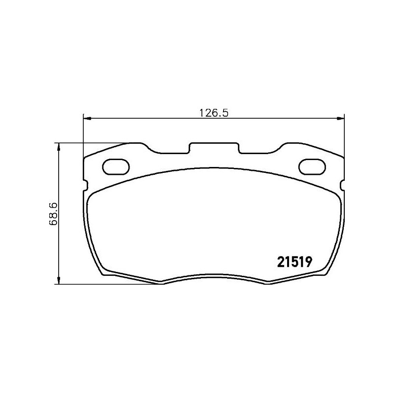 Pastiglie freno asse anteriore - HELLA BRAKE