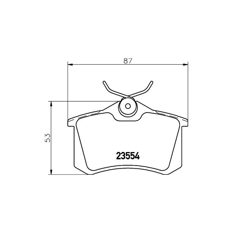 Pastiglie freno asse posteriore - HELLA BRAKE