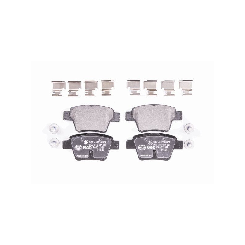 Pastiglie freno asse posteriore - HELLA BRAKE