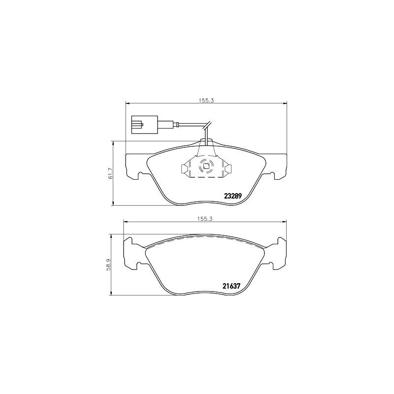 Pastiglie freno asse anteriore - HELLA BRAKE