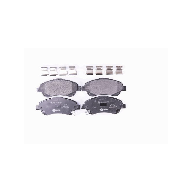 Pastiglie freno asse anteriore - HELLA BRAKE