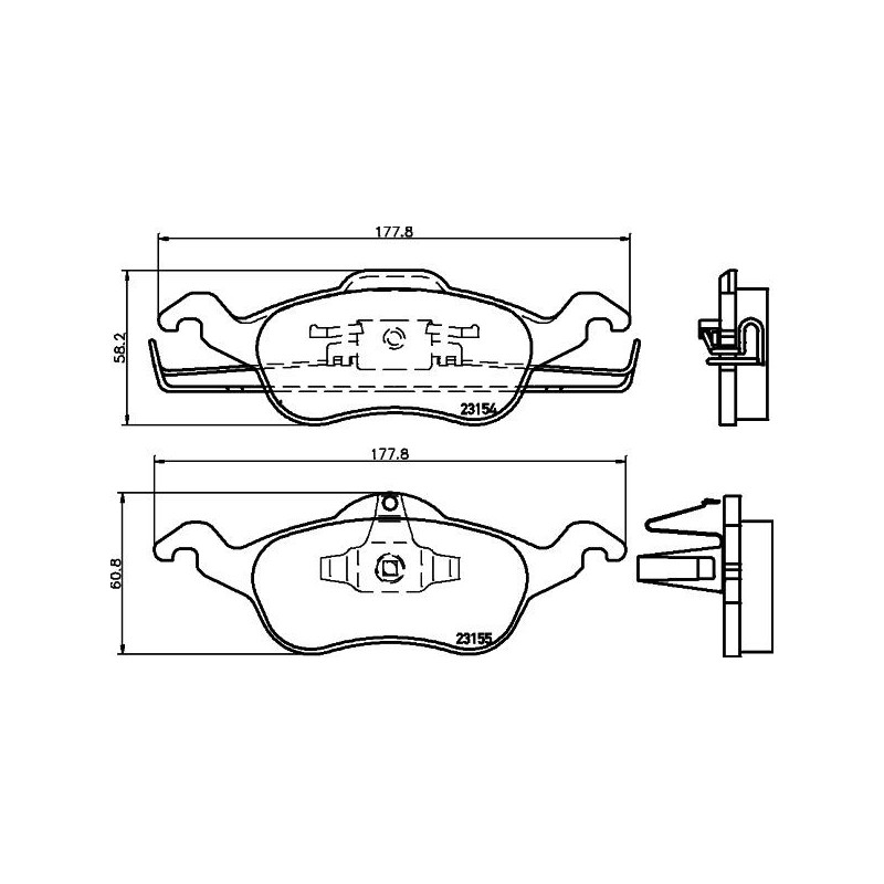 Pastiglie freno asse anteriore - HELLA BRAKE