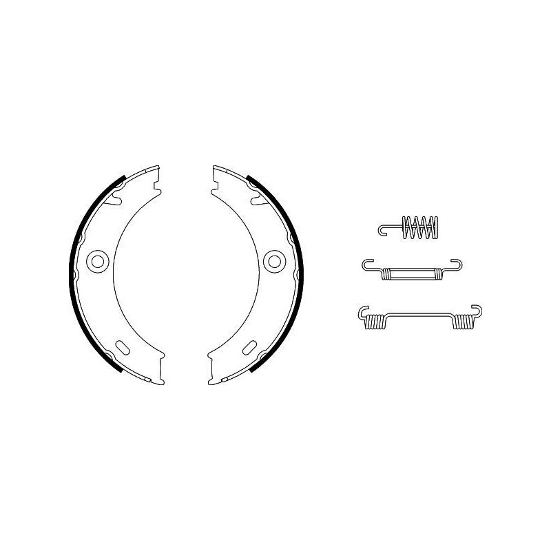 Ganasce freno - HELLA BRAKE