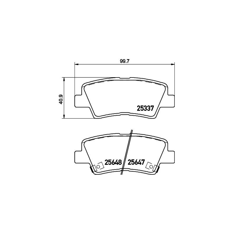 Pastiglie freno asse posteriore - HELLA BRAKE