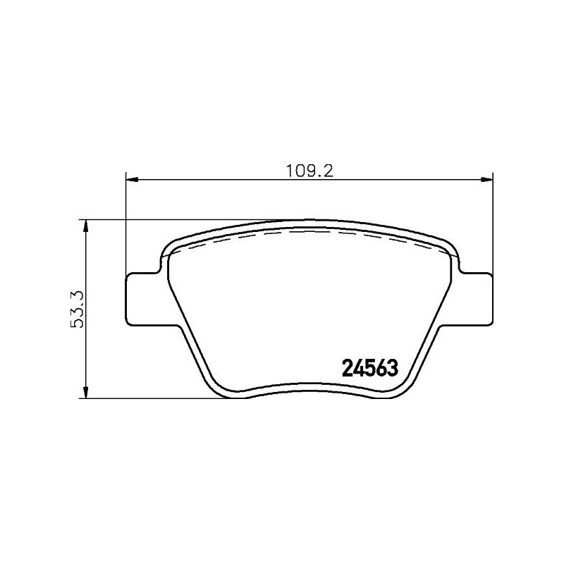 Pastiglie freno asse posteriore - HELLA BRAKE