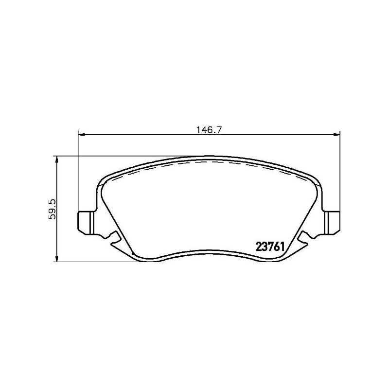 Pastiglie freno asse anteriore - HELLA BRAKE