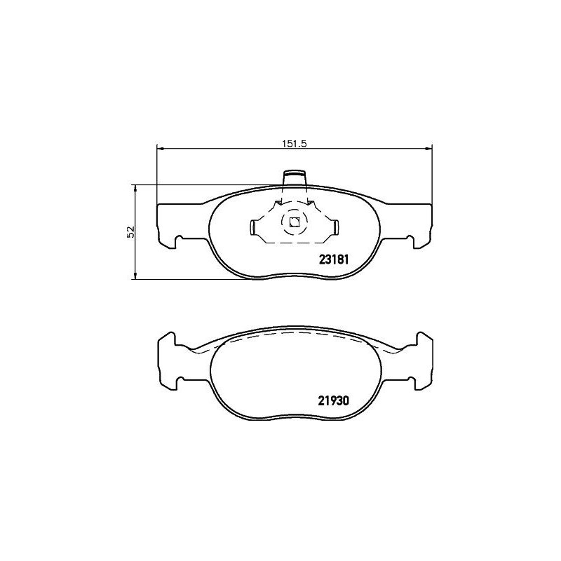 Pastiglie freno asse anteriore - HELLA BRAKE
