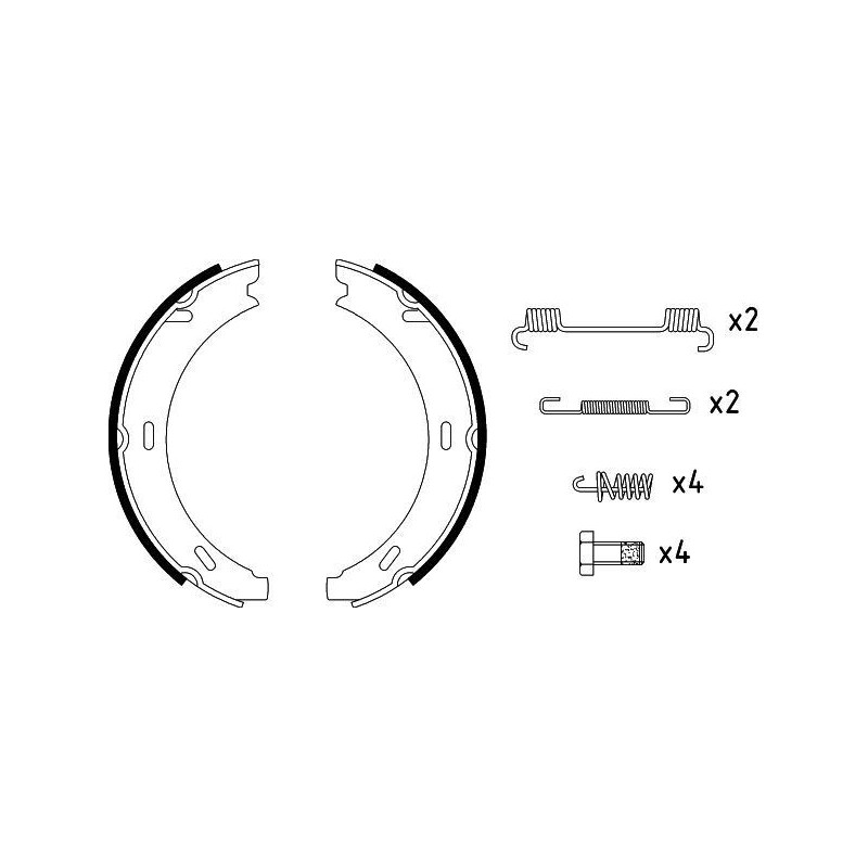 Ganasce freno - HELLA BRAKE