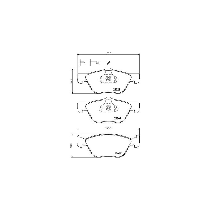 Pastiglie freno asse anteriore - HELLA BRAKE