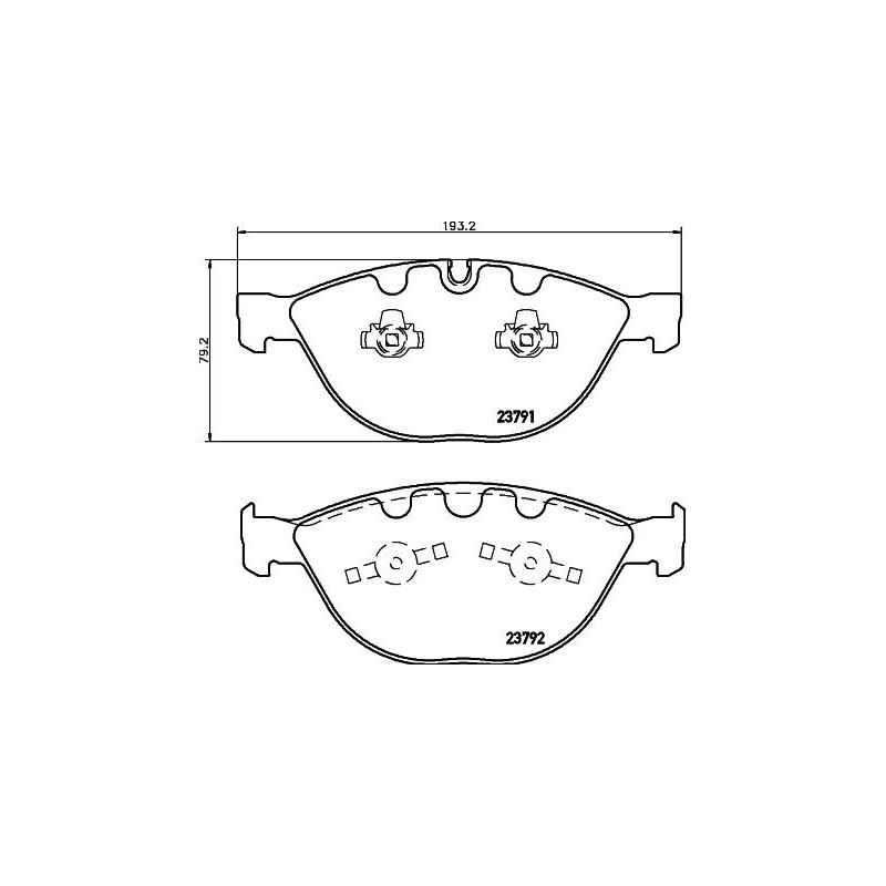 Pastiglie freno asse anteriore - HELLA BRAKE