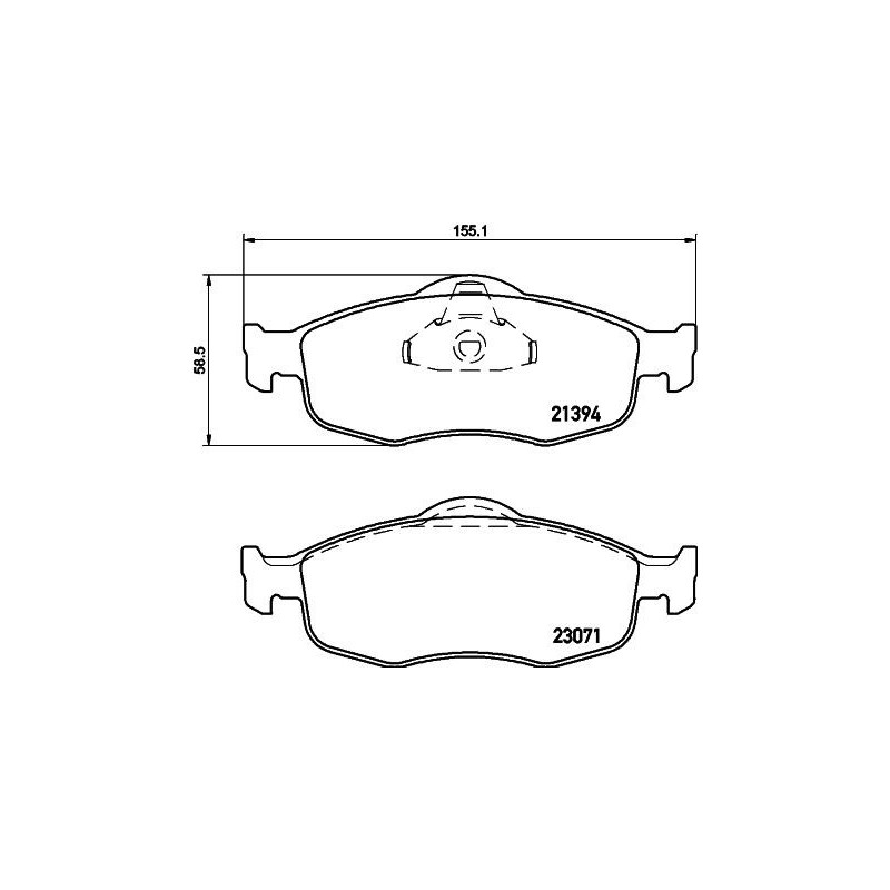 Pastiglie freno asse anteriore - HELLA BRAKE