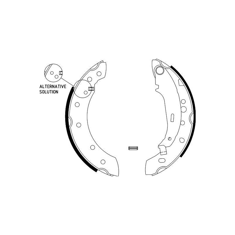 Ganasce freno - HELLA BRAKE
