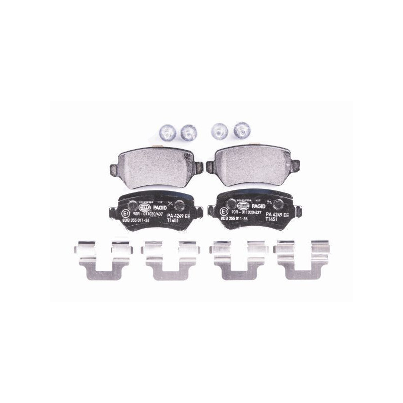 Pastiglie freno asse posteriore - HELLA BRAKE