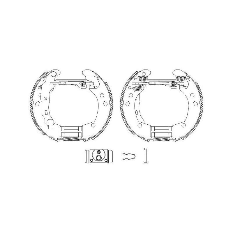 Ganasce freno - HELLA BRAKE