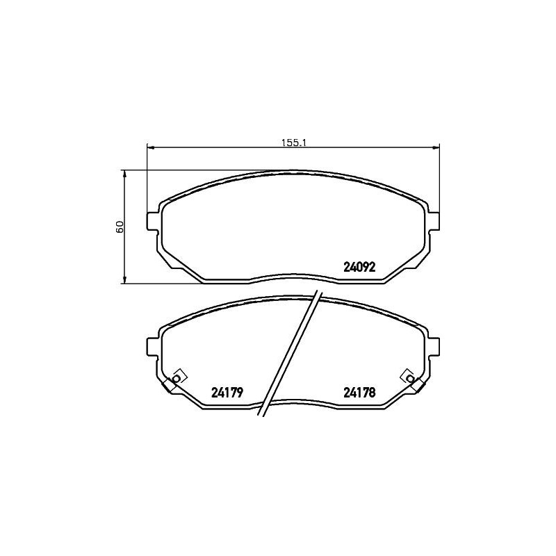 Pastiglie freno asse anteriore - HELLA BRAKE