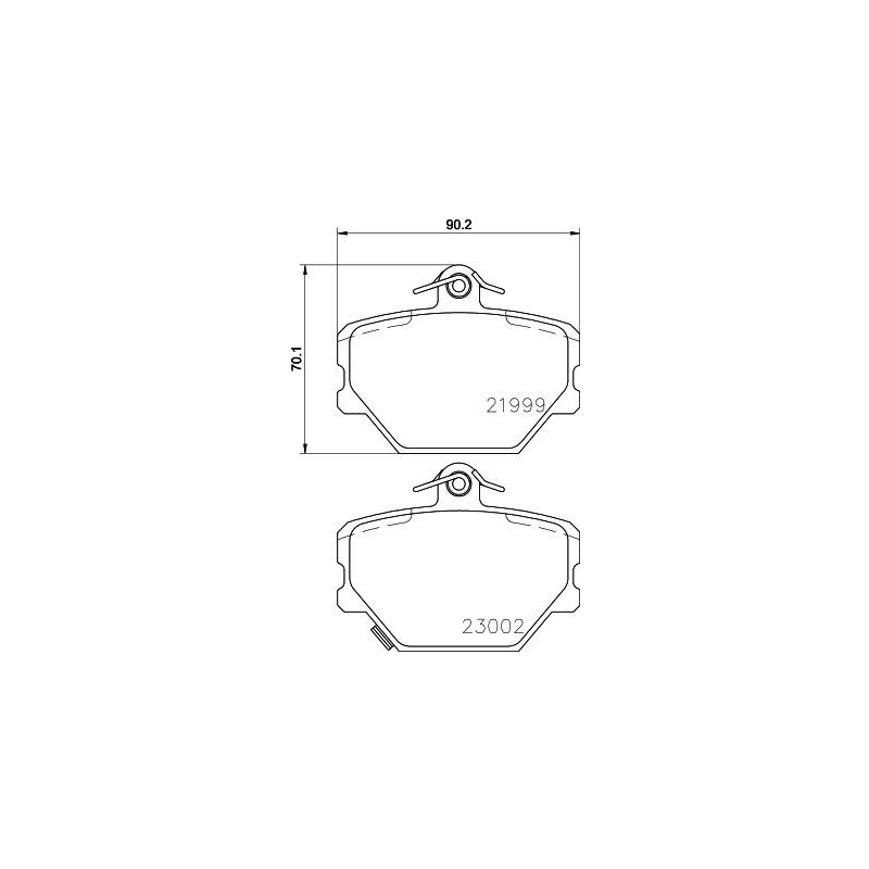 Pastiglie freno asse anteriore - HELLA BRAKE