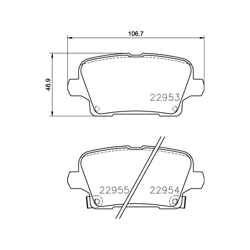 Pastiglie freno asse posteriore - BREMBO