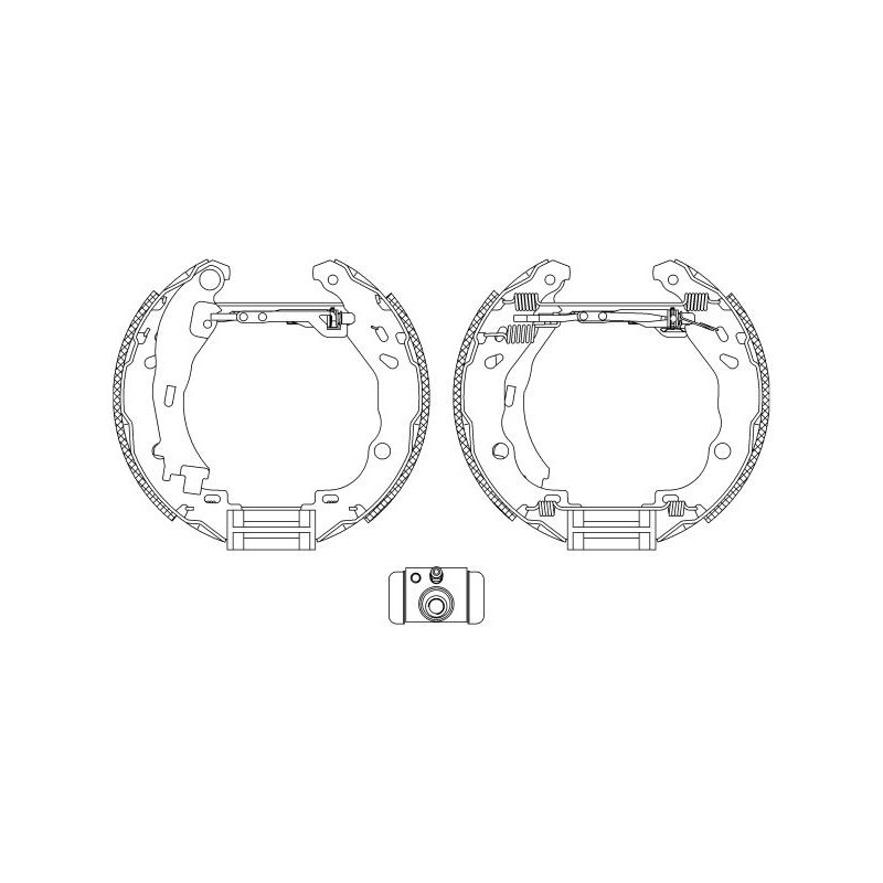 Ganasce freno - HELLA BRAKE