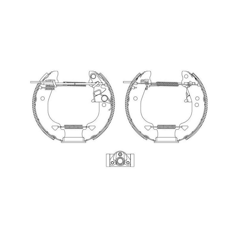 Ganasce freno - HELLA BRAKE