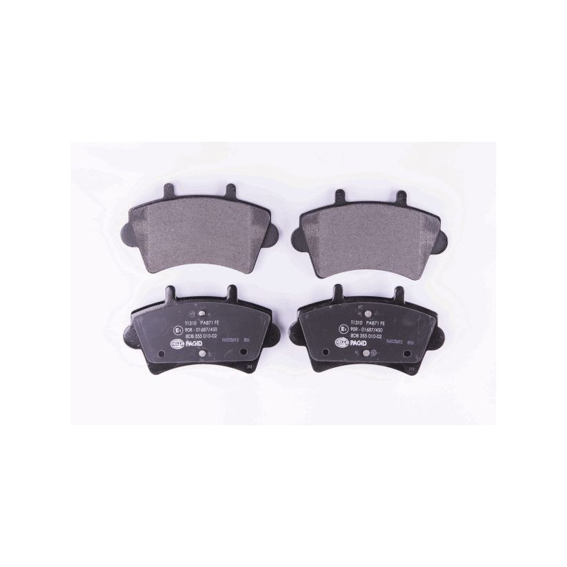 Pastiglie freno asse anteriore - HELLA BRAKE